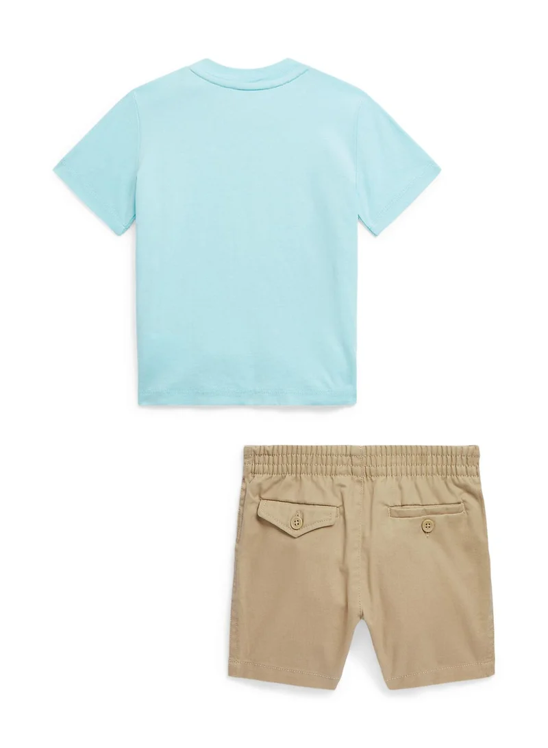 POLO RALPH LAUREN Kids Essential T-Shirt & Shorts Set