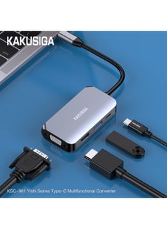 KAKUSIGA KAKUSIGA 4-in-1 USB-C Hub with HDMI, VGA, USB 3.0, and Power Delivery – Multiport Adapter for Laptop, Phone & Tablet Connectivity  - Image 4