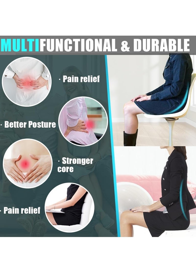 إسكدنيا مسند قدم مريح تحت المكتب ، 180 درجة كرسي قدم هزاز مع سطح تدليك ، مدلك قدم للمنزل ، مكتب ، تخفيف ضغط الساق (أسود) - Image 5