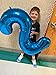 IWERP Navy Blue 2 Balloon Number Balloon 40 Inch Two Number Birthday Decorations Second 2nd Birthday Party Supplies Number 2 - Image 4