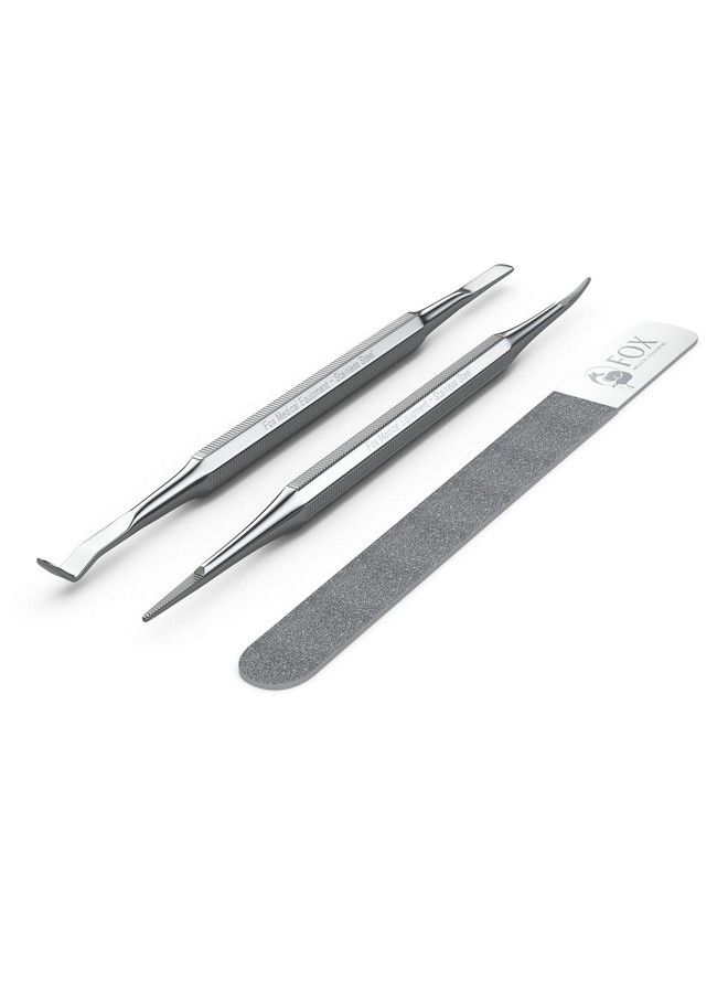 Fox Medical Equipment Fox Medical Equipment Ingrown Toenail Treatment Tools - Nail Care Kit - Podiatry Tools - Stainless Steel Nail File - Pedicure Kit - Ingrown Toenail Removal Kit - Best Toenail File - Toe Nail Corrector  - Image 1