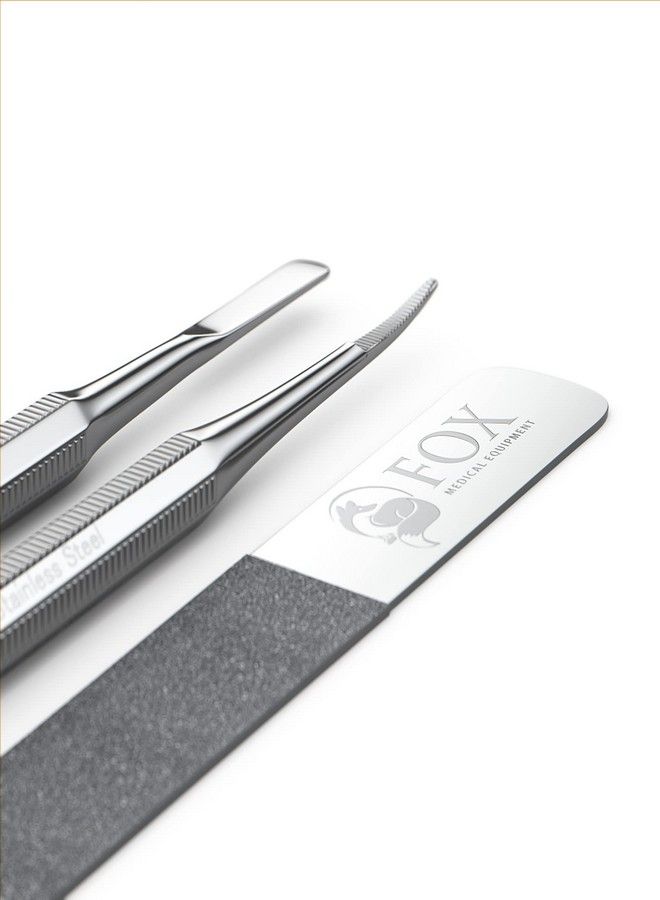 Fox Medical Equipment Fox Medical Equipment Ingrown Toenail Treatment Tools - Nail Care Kit - Podiatry Tools - Stainless Steel Nail File - Pedicure Kit - Ingrown Toenail Removal Kit - Best Toenail File - Toe Nail Corrector  - Image 2