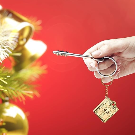 Krisah Mini Holy Bible Key Chain with Golden & Silver Cover (6) - Image 4