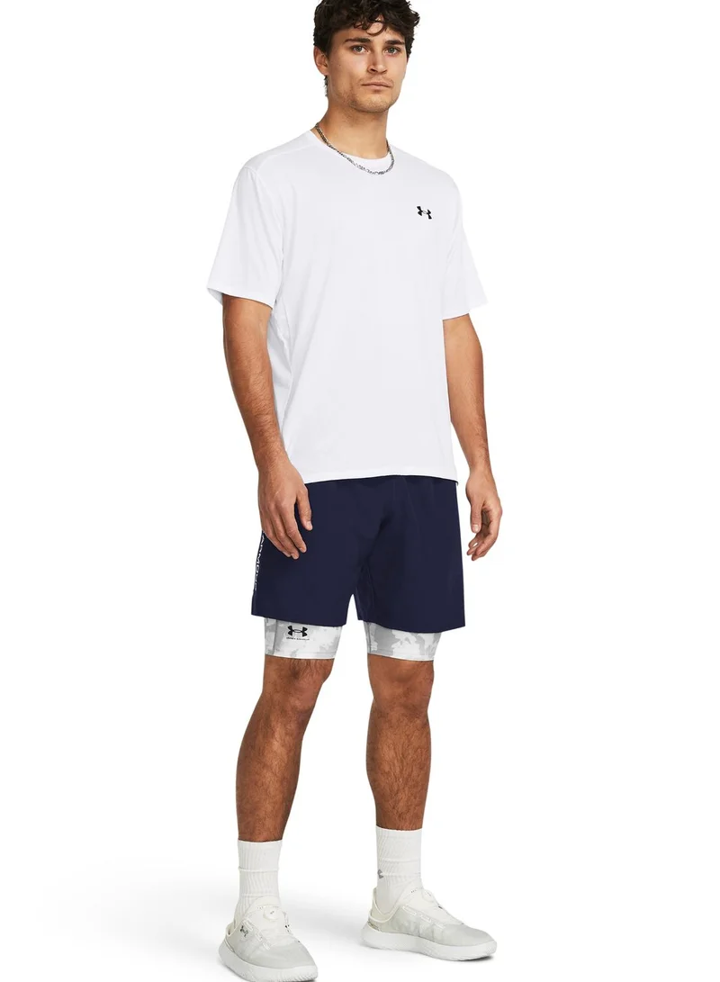 UNDER ARMOUR  Woven Wordmark Training Shorts for Men | Best Price UAE