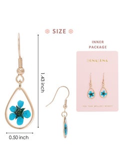 Pressed Flower Yellow Gold Plated Tear Drop Earrings - pzsku/ZEC523EF510595DE87606Z/45/_/1733731380/4ccdb6d1-0d44-4257-930e-6419ac594c84