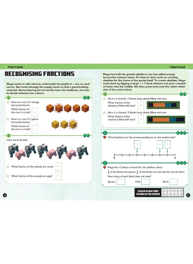 Minecraft Maths Ages 7-8: Official Workbook - Image 4