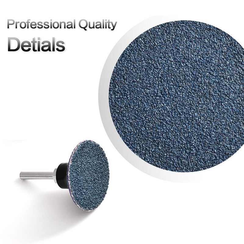 Tshya Quick Change Grinding Disc, 50 Pcs 2 inch Sanding Discs, Zirconia Coated Roll Lock Disc for Surface Prep (36 Grit) - Image 4