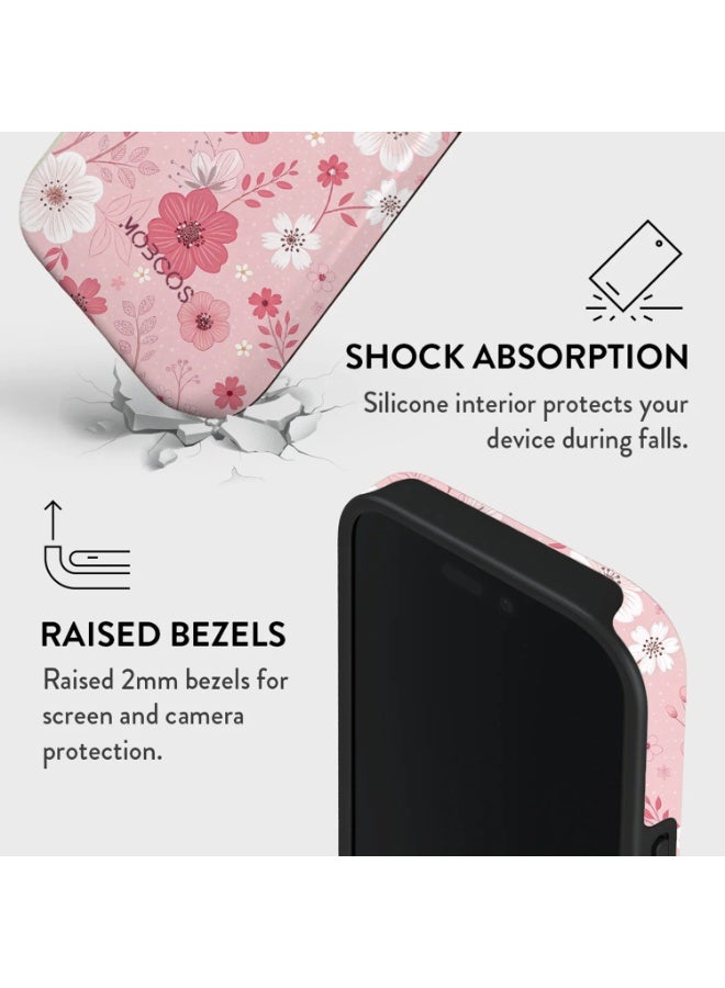 موبكوس جراب ايفون  برو ماكس بتصميم زهور الربيع الفاخر - Image 4