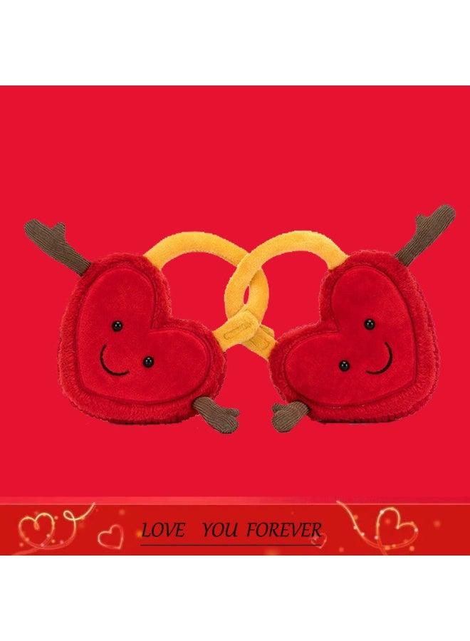 general Val and Tina's love-themed plush toy Valentine's Day gift, engagement ring, wedding anniversary gift - Image 3