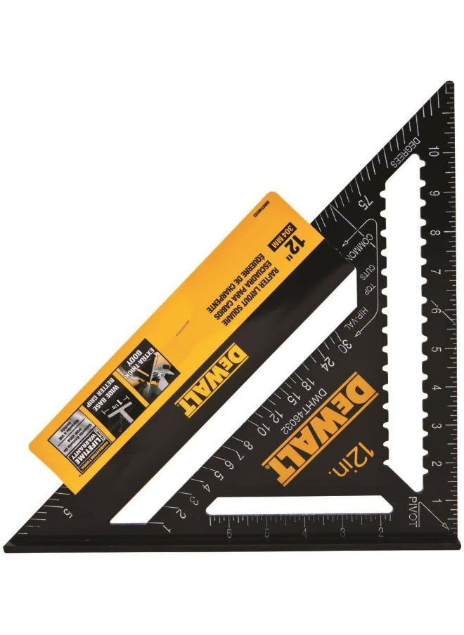 DEWALT Premium Rafter Square, 12"  - Image 1