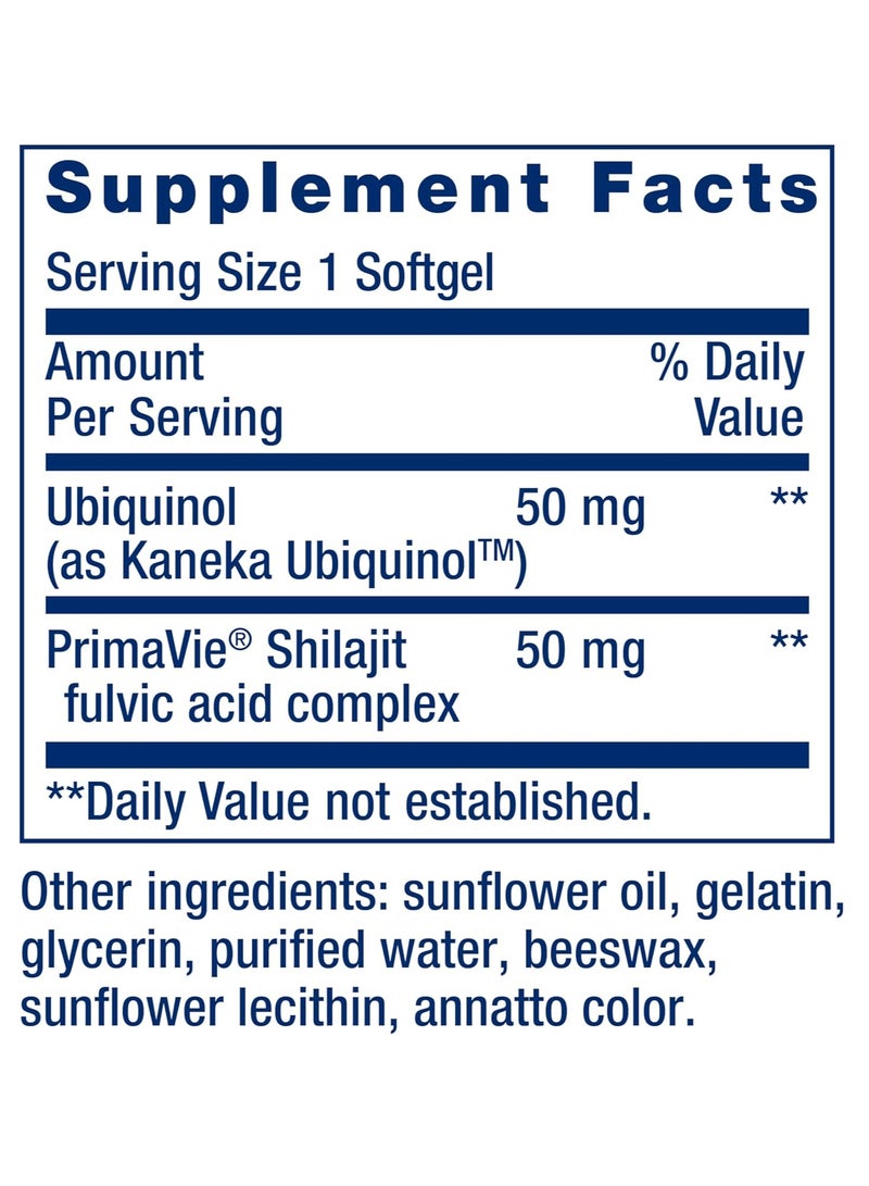 Life Extension Super Ubiquinol CoQ10 with Enhanced Mitochondrial Support, 50 mg, 30 Softgels - Image 3