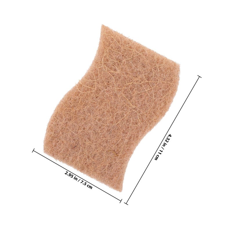 Biodegradable Cellulose Dishwashing Sponges 9pcs White Wood Pulp Scrubbers Set - Image 3