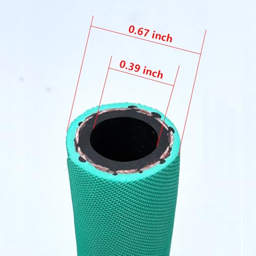 FCNFLZF Fuel Line 38 inchHigh Pressure Fuel Line Hose10FT 6AN 10mmEngines Fuel SystemsMarine Fuel Hose Agricultural Machinery Fuel LineGreen28Mpa 400PSI EN8541TE - Image 3
