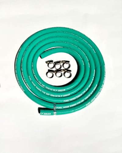 FCNFLZF Fuel Line 38 inchHigh Pressure Fuel Line Hose10FT 6AN 10mmEngines Fuel SystemsMarine Fuel Hose Agricultural Machinery Fuel LineGreen28Mpa 400PSI EN8541TE - Image 1