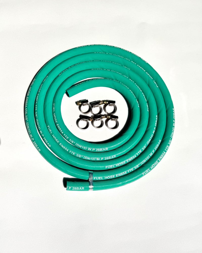 FCNFLZF Fuel Line 38 inchHigh Pressure Fuel Line Hose10FT 6AN 10mmEngines Fuel SystemsMarine Fuel Hose Agricultural Machinery Fuel LineGreen28Mpa 400PSI EN8541TE - Image 2