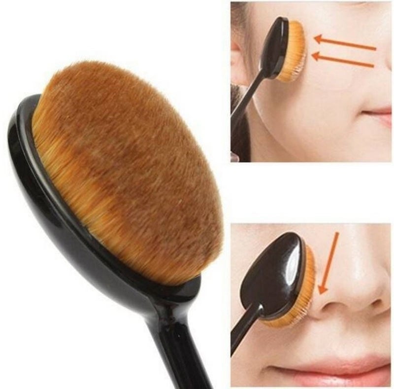 Out of the Box Out Of Box Make Up Foundation Powder Concealer Oval Blending Blush Brush - Image 3