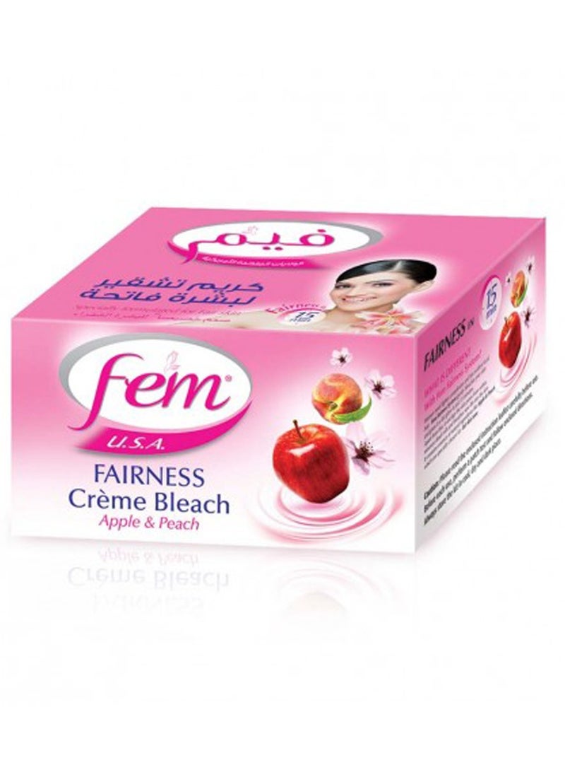 fem - Fairness Apple And Peach Cream Bleach 100g - Image 1