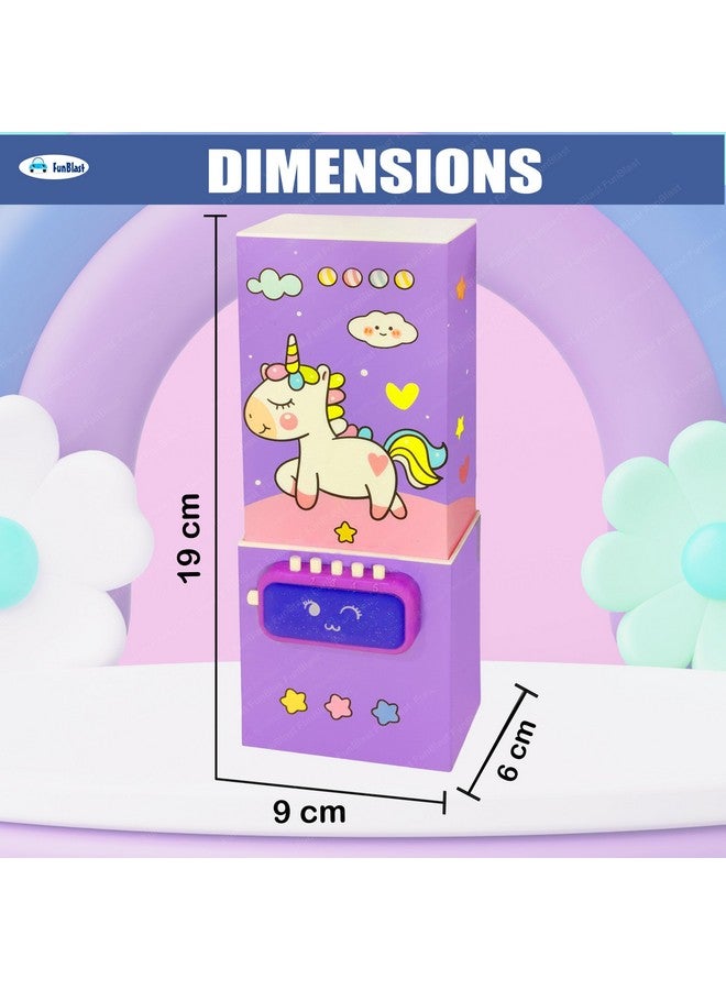 فنبلاست علبة أقلام FunBlast للبنات - علبة أقلام بقفل كلمة مرور، علبة أقلام متعددة الطبقات للفتيات في المدرسة، علبة هندسية، حافظة منظم القرطاسية للأطفال، هدية إرجاع للأطفال (عشوائية) - Image 2