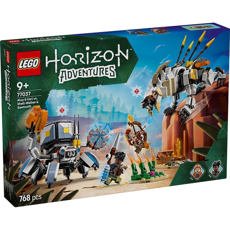 LEGO - Horizon Adventures Aloy & Varl vs. Shell-Walker & Sawtooth 768 Pieces - 77037 - Image 1
