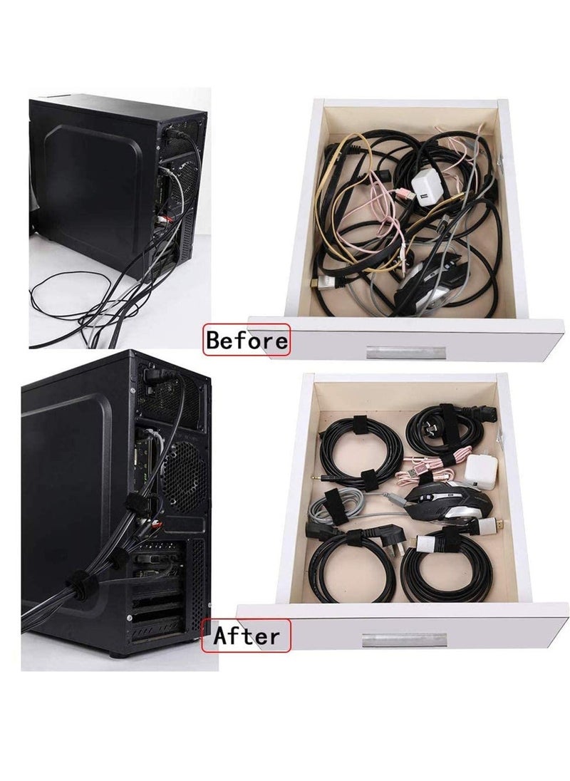 Generic Cable Straps, Reusable Cable Ties, 2 rolls Adjustable Multipurpose Hook and Loop Securing Straps for Cord Management  - Image 2