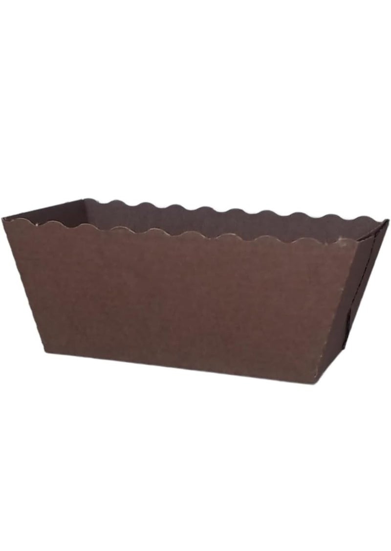 Baekence Bake and Serve Cake Mould Brownie Rectangular Paper Mould 80100 GMS Pack of 100 pcs - Image 2
