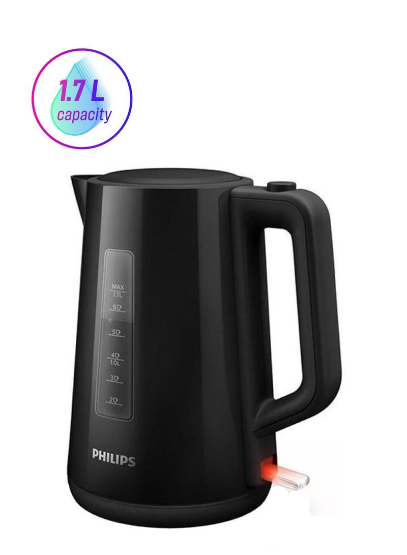 Philips Series 3000 Kettle With Light Indicator 1.7 L 1850 W HD931821 Black - Image 1