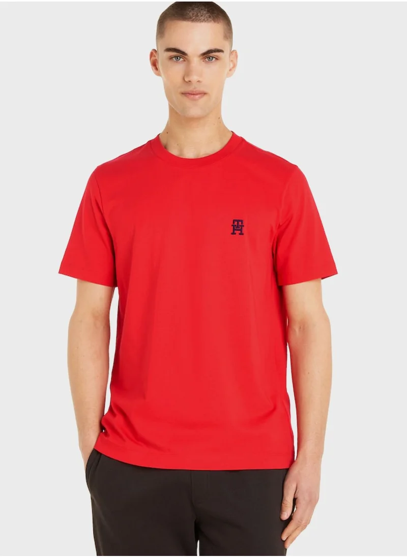 TOMMY HILFIGER Monogram Crew Neck T-Shirt