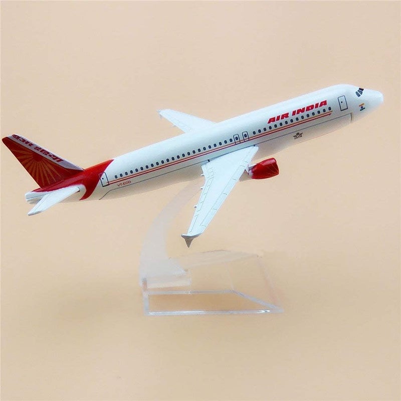 AmigozZ Diecast Aeroplane Scale Model Only For Display, Size -16 Cm-A320 Air India (Air India) - Multicolor - Image 3