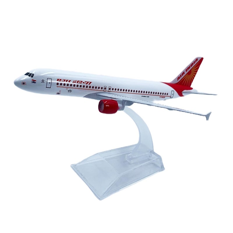 AmigozZ Diecast Aeroplane Scale Model Only For Display, Size -16 Cm-A320 Air India (Air India) - Multicolor - Image 4