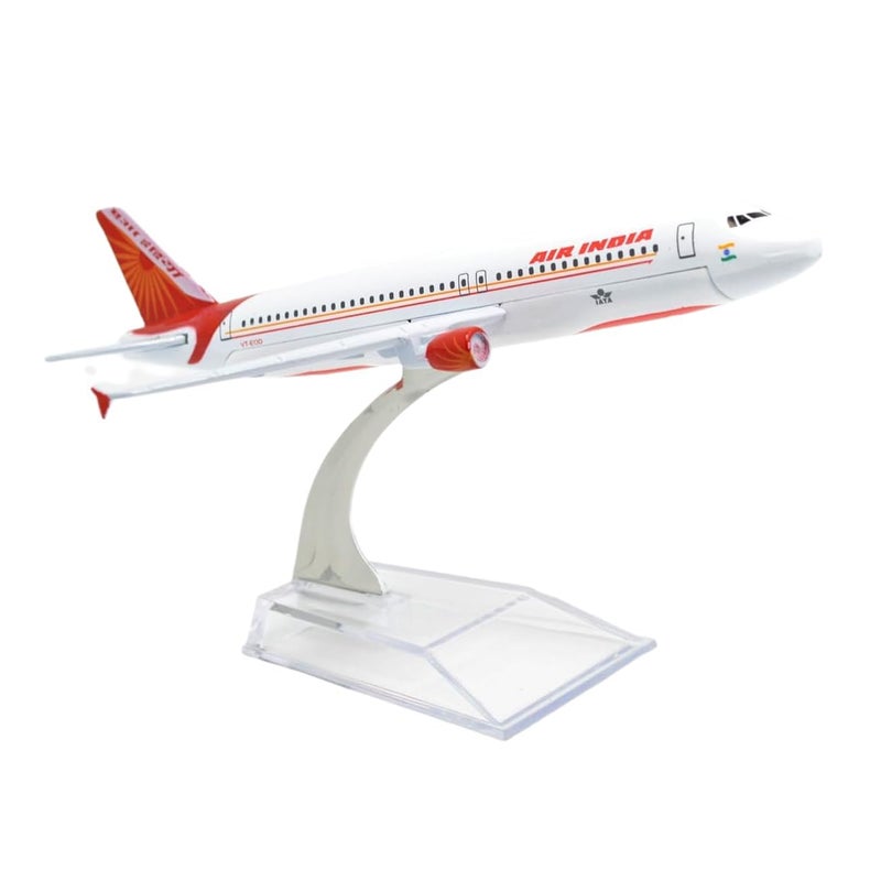 AmigozZ Diecast Aeroplane Scale Model Only For Display, Size -16 Cm-A320 Air India (Air India) - Multicolor - Image 1