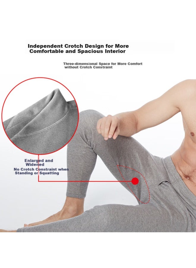 Septwolves Men's Thermal Pants Autumn And Winter Thickened Plus Velvet Soft And Comfortable Breathable Close-fitting Cotton Pants - Image 3