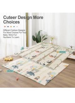 MaBaby Double-Sided Cartoon Folding Crawling Mat Living Room Home Thickening Moisture Barrier Floor Mat Baby Crawling Mat  - Image 3