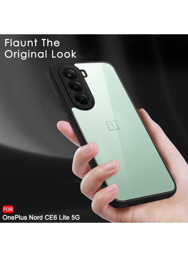 Case for OnePlus Nord CE 6 Lite Shockproof Crystal Clear Cover Anti-Yellowing Back Cover Edge with TPU Bumper Protection Transparent Back Cover Case for Nord CE 6 Lite - Image 5