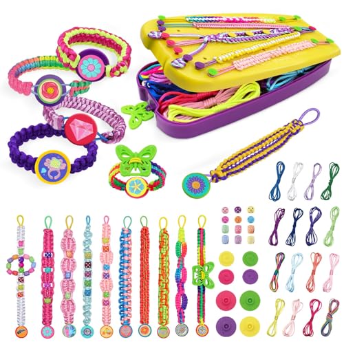civan Friendship Bracelet Making Kit Crafts for Kid Girls Toys Ages 813 String Bracelet Maker Tool with Beads Kids JewelryMaking Kit Christmas Birthday Gift for Girls 6 7 8 9 10 11 12 13 - Image 1