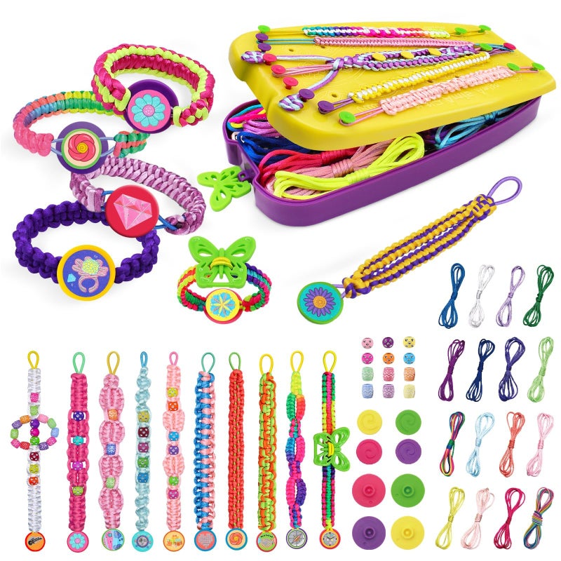 civan Friendship Bracelet Making Kit Crafts for Kid Girls Toys Ages 813 String Bracelet Maker Tool with Beads Kids JewelryMaking Kit Christmas Birthday Gift for Girls 6 7 8 9 10 11 12 13 - Image 2