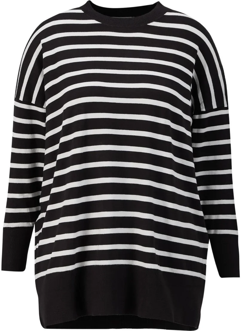 ARMINE Striped Knitwear Tunic 24Kd2007 Brown