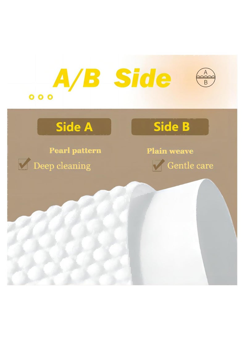 SOLARAE 150 قطعة من مناديل الوجه القابلة للاستخدام مرة واحدة، فائقة النعومة والكثافة وخالية من الوبر للبشرة الحساسة، خالية من المواد الكيميائية، مناديل تنظيف الوجه اليومية للعناية بالبشرة، مزيل مكياج وتنظيف الوجه - Image 3