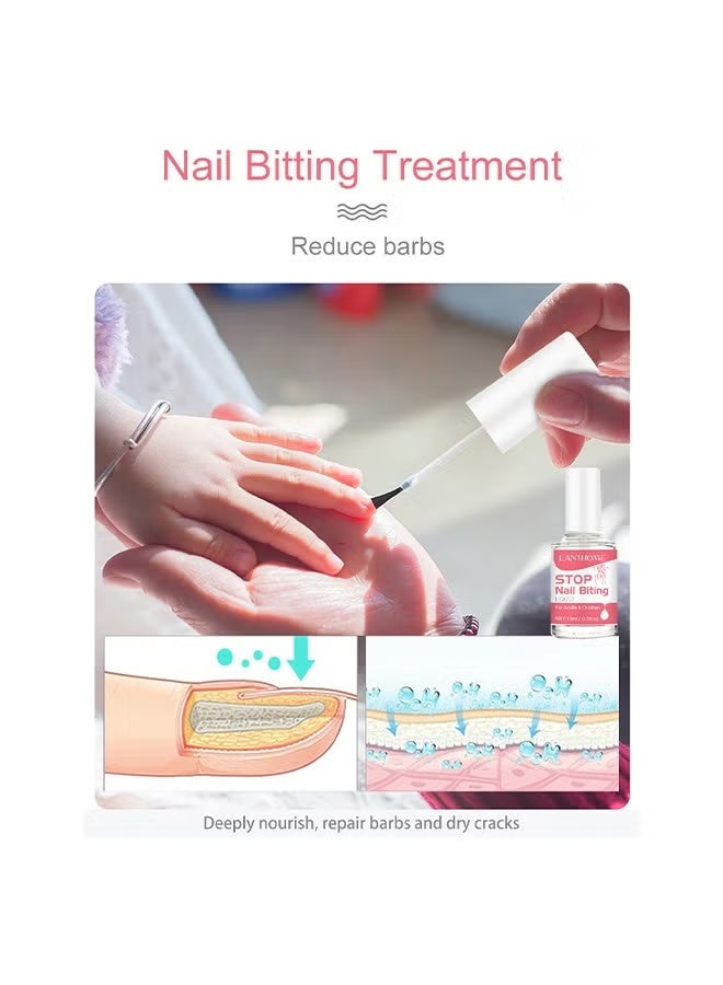 Lanthome Stop Nail Biting Liquid，Nail Biting Treatment for Kids, Natural Thumb Sucking Pain Relief for Kids, Bitters, Plant Extracts (15ml) - Image 4
