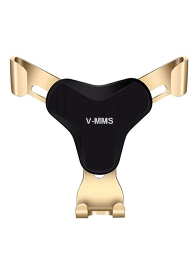 NIBEMINENT Y-Shaped Design Air Vent Car Phone Holder Mount Gold/Black