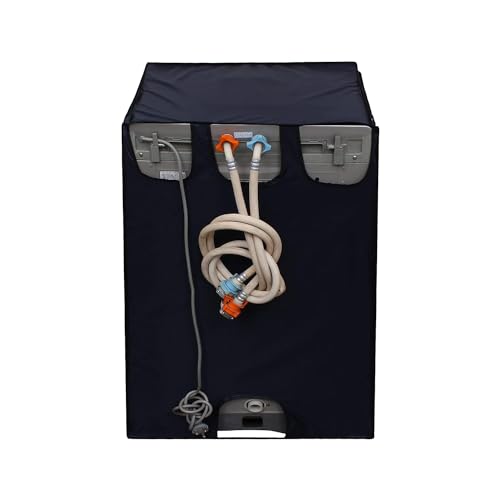 Star Weaves Top Loading Fully Automatic Washing Machine Cover for 6 kg, 6.5 kg, 7kg & 7.5 kg Waterproof & Dust-Proof (Blue (59 x 59 x 89 CM) - FABIMBL - Image 4