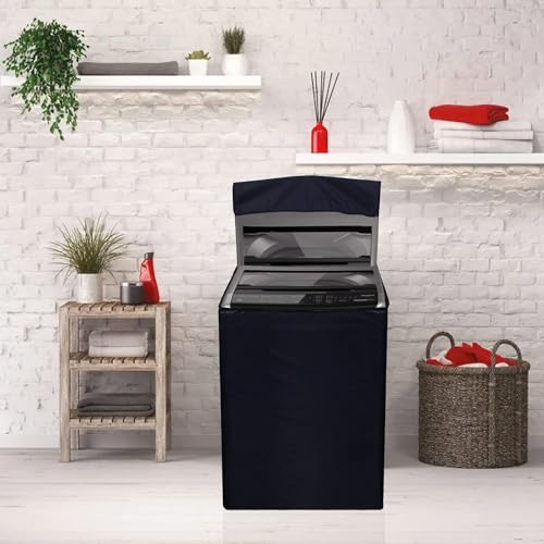 Star Weaves Top Loading Fully Automatic Washing Machine Cover for 6 kg, 6.5 kg, 7kg & 7.5 kg Waterproof & Dust-Proof (Blue (59 x 59 x 89 CM) - FABIMBL - Image 2