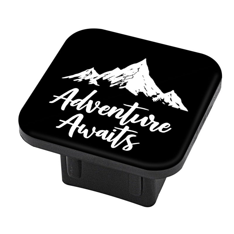 PATBIXES Hitch Cover Fits for 2Inch HitchAdventure Awaits Print Trailer Hitch Cover Tube Plug InsertCar Exterior Accessories Receiver Tube Hitch Plug - Image 3