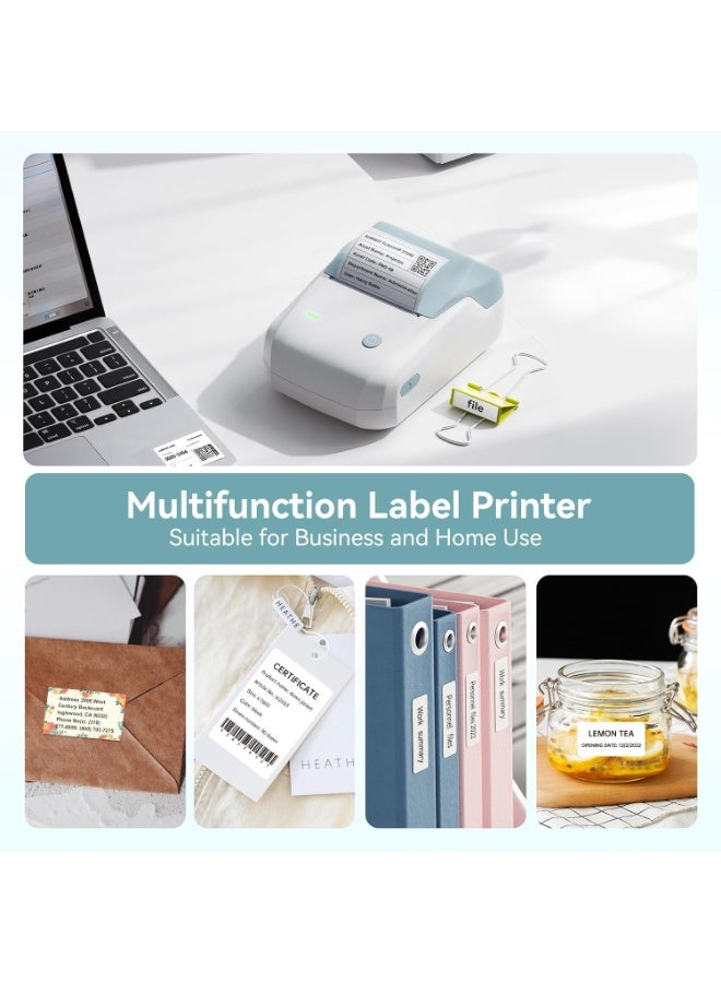 نيمبوت طابعة ملصقات حرارية B1 مع شريط أبيض مقاس 50 مم × 30 مم، صانع ملصقات بلوتوث محمول بعرض طباعة 20-50 مم، قابل لإعادة الشحن عبر USB، طابعة ملصقات حرارية سهلة الاستخدام للعمل والمكتب والفصول الدراسية والمطبخ والمنزل والتعلم والأعمال - Image 5