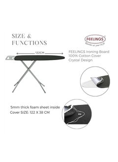 Feelings FEELINGS IRON BOARD COVER COTTON FOR CRYSTAL SIZE: (122X38cm)  - Image 2