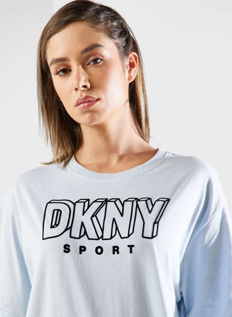 DKNY Sport Logo Crew T-Shirt