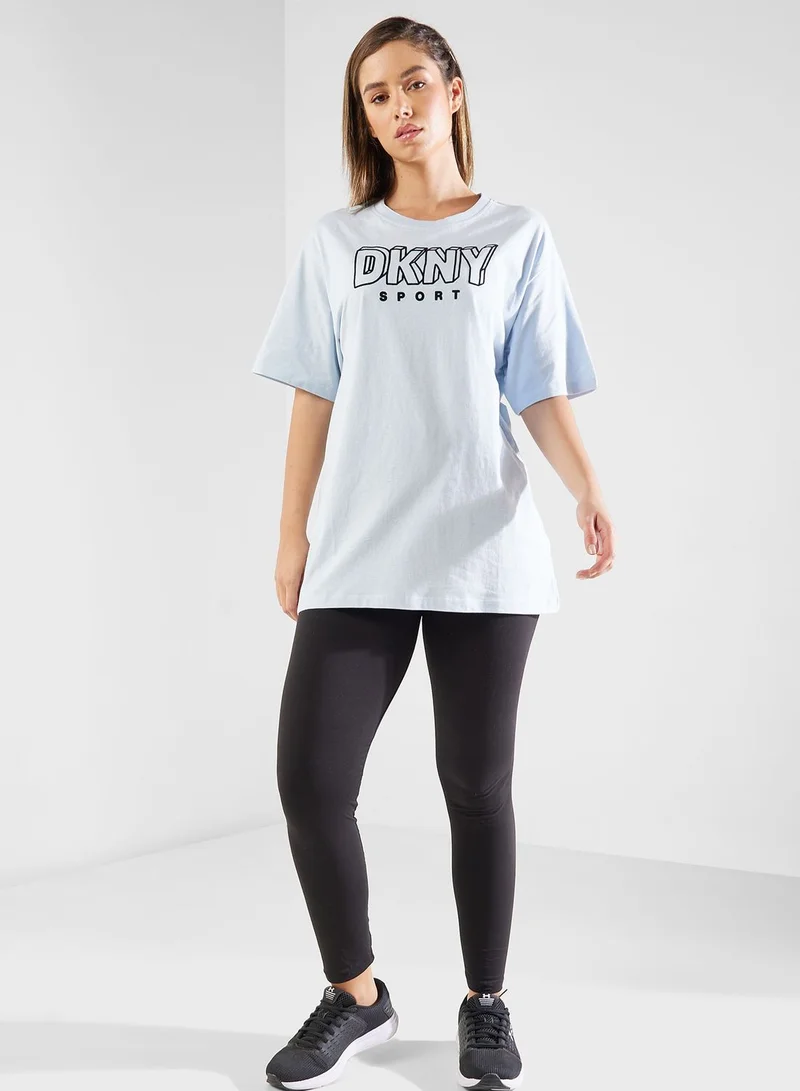 DKNY Sport Logo Crew T-Shirt