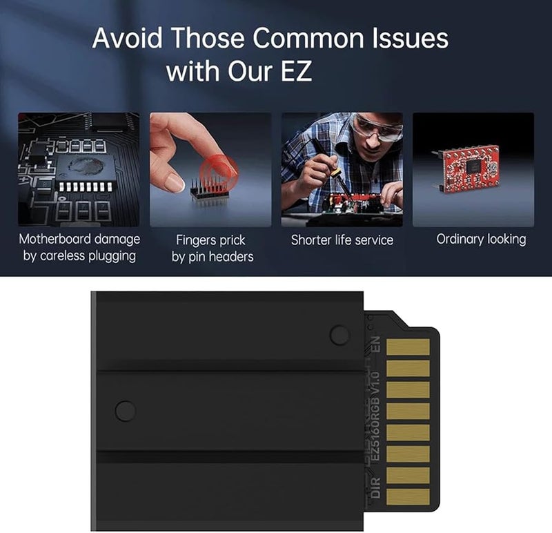 سائق المحرك السائر متعدد الألوان EZ5160 RGB فائق الهدوء للمحرك السائر 57 SKR 3 Manta M8P E3EZ - Image 3