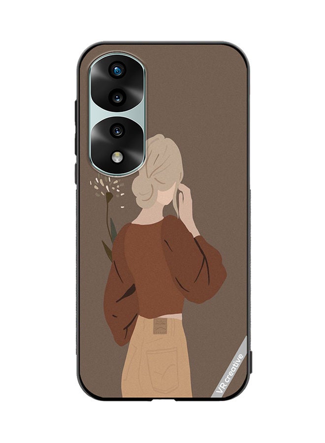 VR CREATIVE Protective Case Cover For Honor 70 Pro Brownie Design Multicolour - Image 1