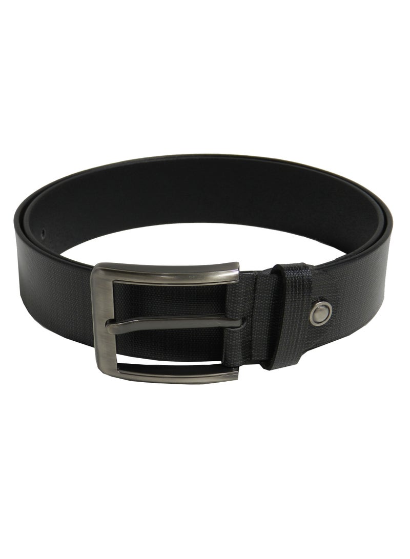 LAVERI LEATHER GENUINE LEATHER 40 MM FORMAL AND CASUAL BLACK BELT FOR MENS - Image 3