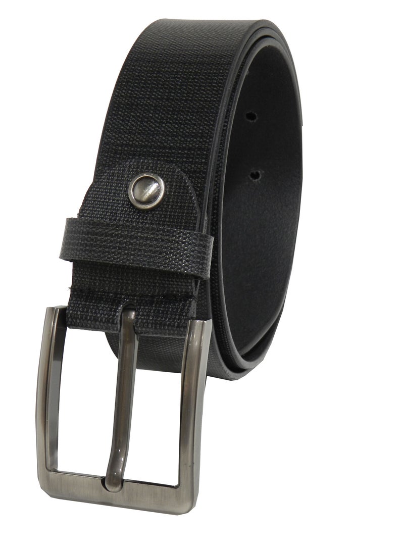 LAVERI LEATHER GENUINE LEATHER 40 MM FORMAL AND CASUAL BLACK BELT FOR MENS - Image 4